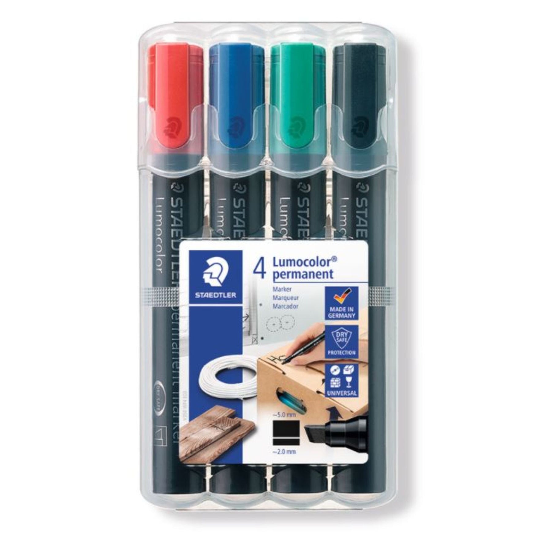 Staedtler Permanent Markers Chisel Tip Assorted