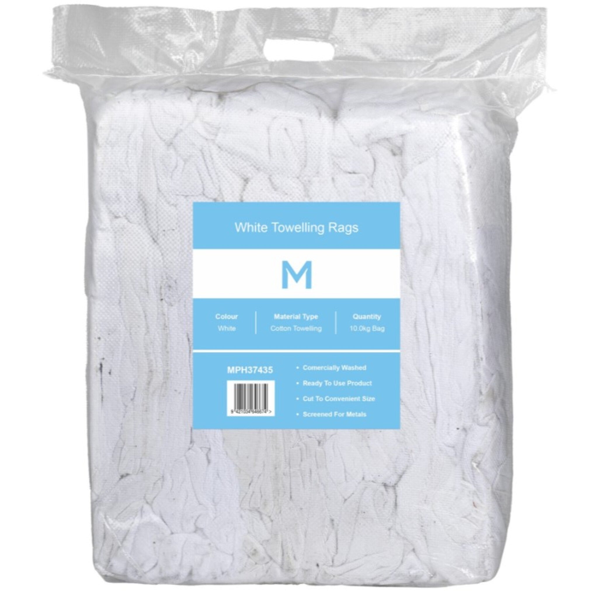 White Towelling Rags - 10KG