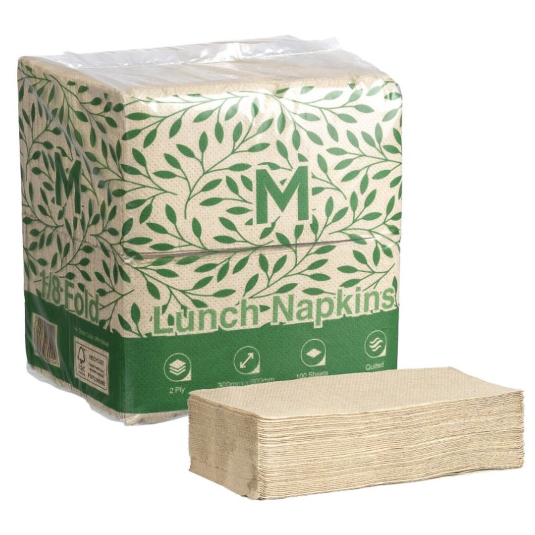 Quilted Lunch Napkins 1/8 Fold