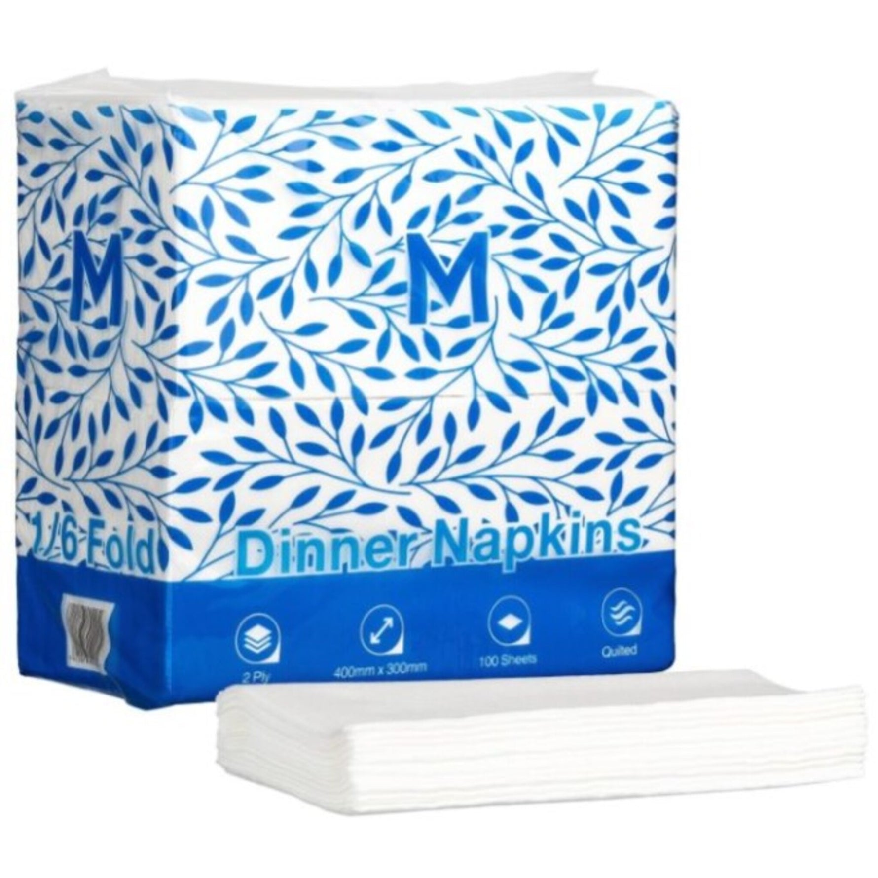 Quilted Dinner Napkins 1/6 Fold