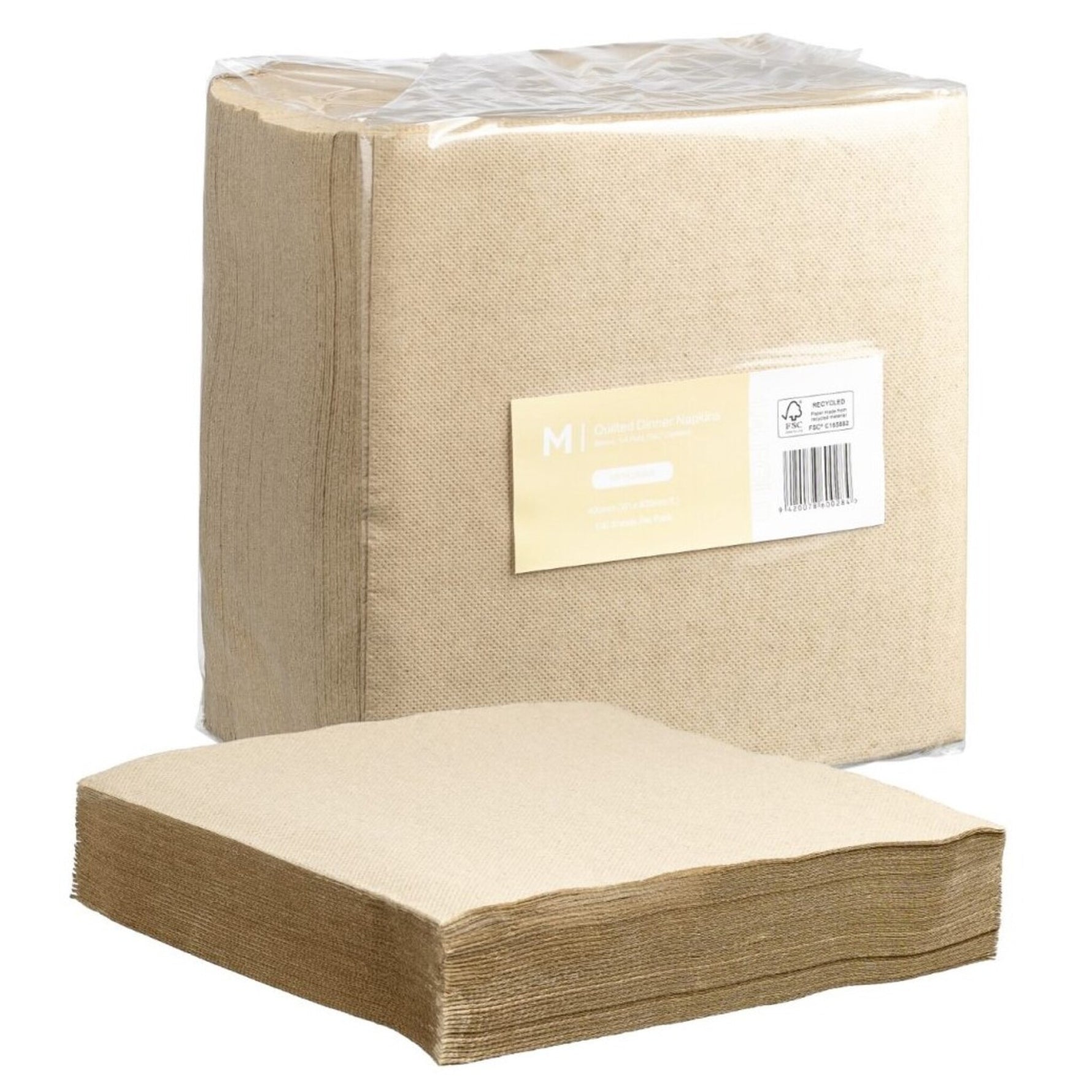 Quilted Dinner Napkins 1/4 Fold