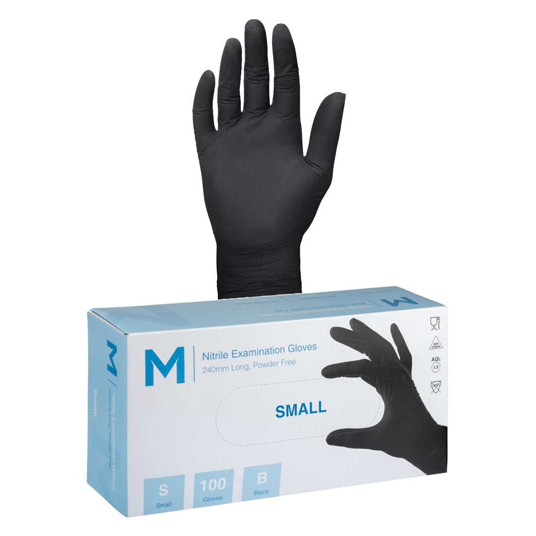 Black Nitrile Gloves - XX Large - 100 Pack