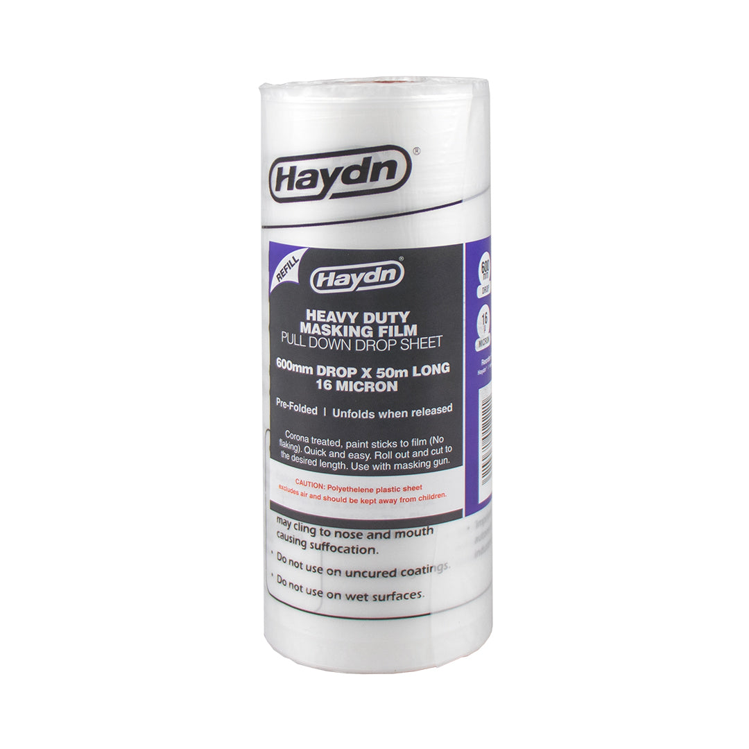 Masking Film, Pre-folded, 16 Micron 1200mm x 50m