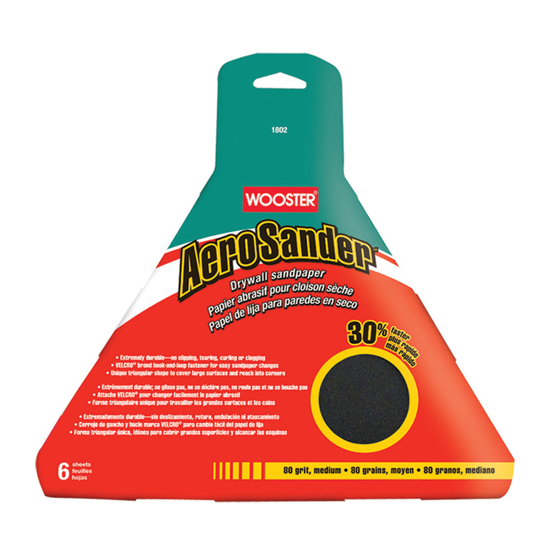 Wooster AeroSander SandDisks - P80 Grit