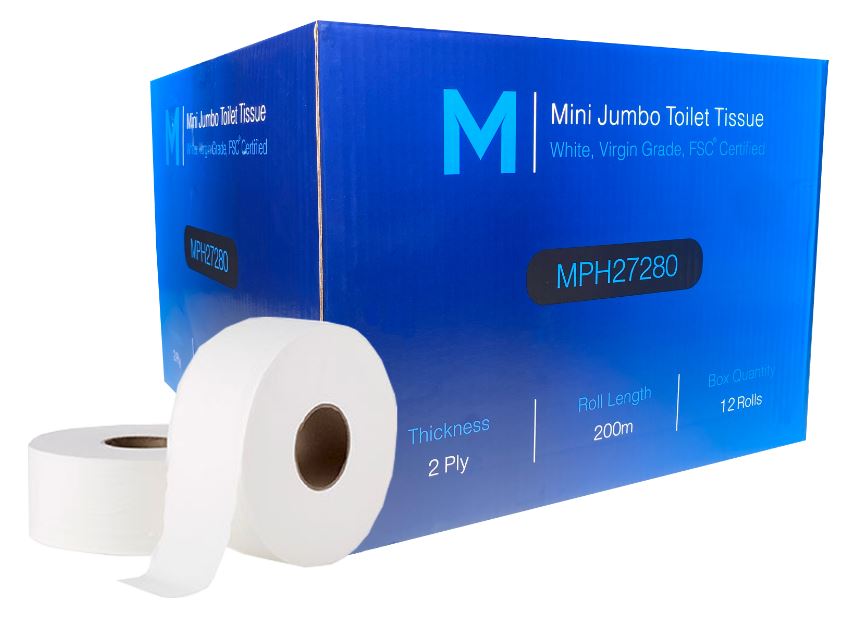 Mini Jumbo Toilet Tissue Boxed 2ply - CornerBox