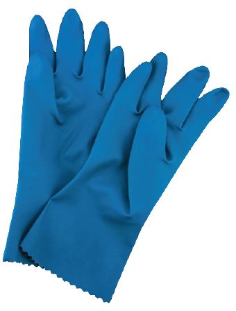 Silverline Latex Gloves Blue - CornerBox