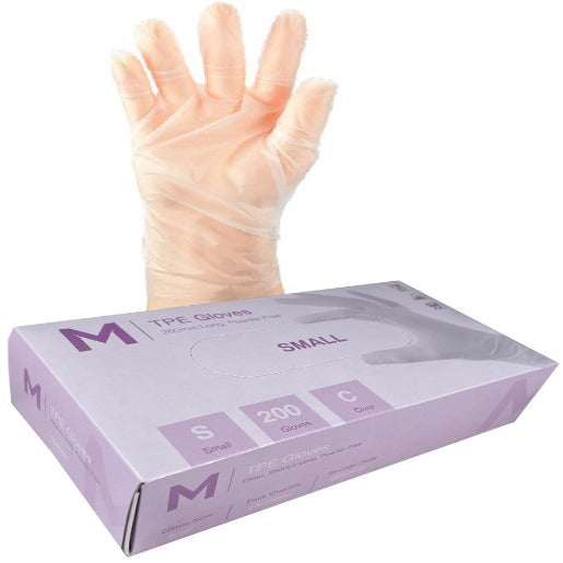 TPE Powder Free Gloves Clear - CornerBox