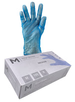 Vinyl Gloves Powder Free Blue - CornerBox