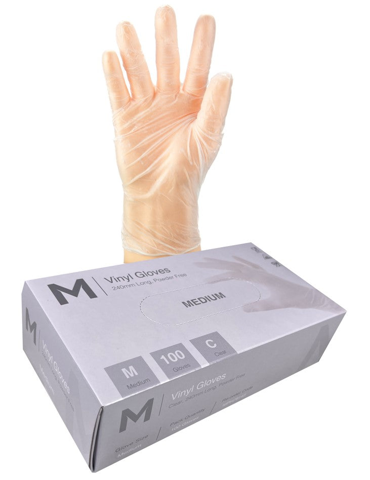 Vinyl Gloves Powder Free Clear - CornerBox