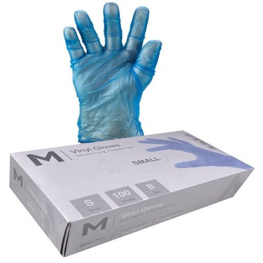 Vinyl Gloves Powder Free Blue - CornerBox