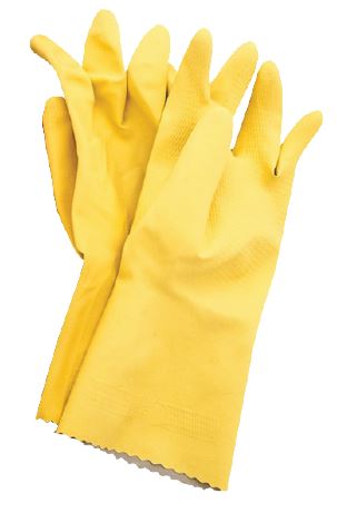 Silverline Latex Gloves Yellow - CornerBox